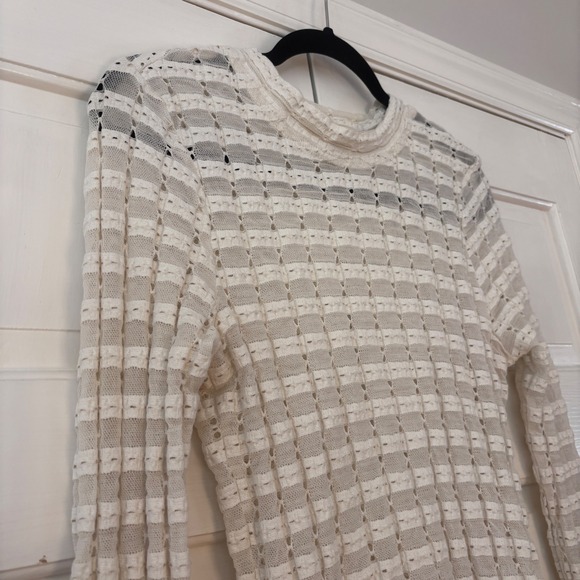 Ulla Johnson Emma Top Pristine Size‎ Large Italian Lace Sheer Delicate Romantic - Picture 6 of 15